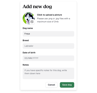 Add dog feature